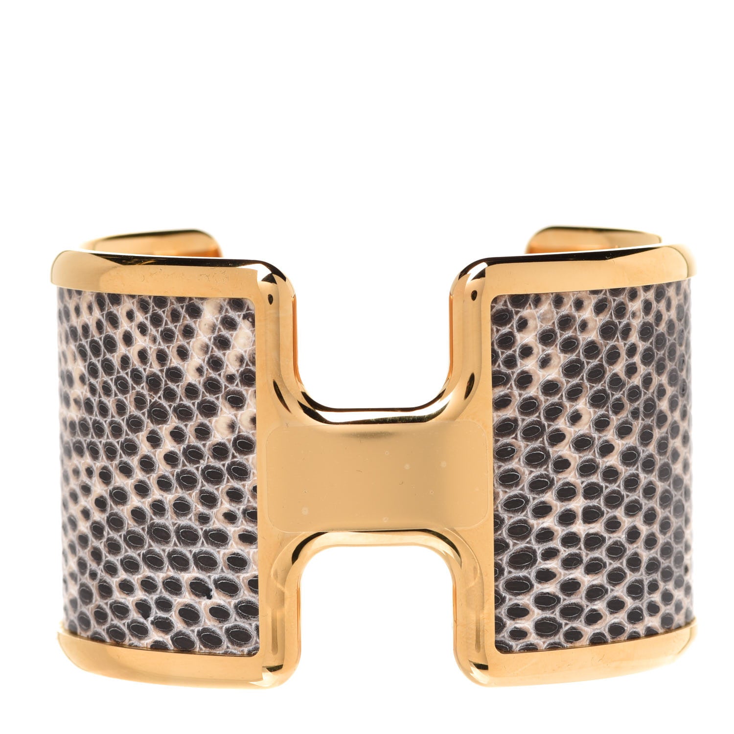 Hermes Lizard Olympe Cuff Bracelet Ombre 1 of 5