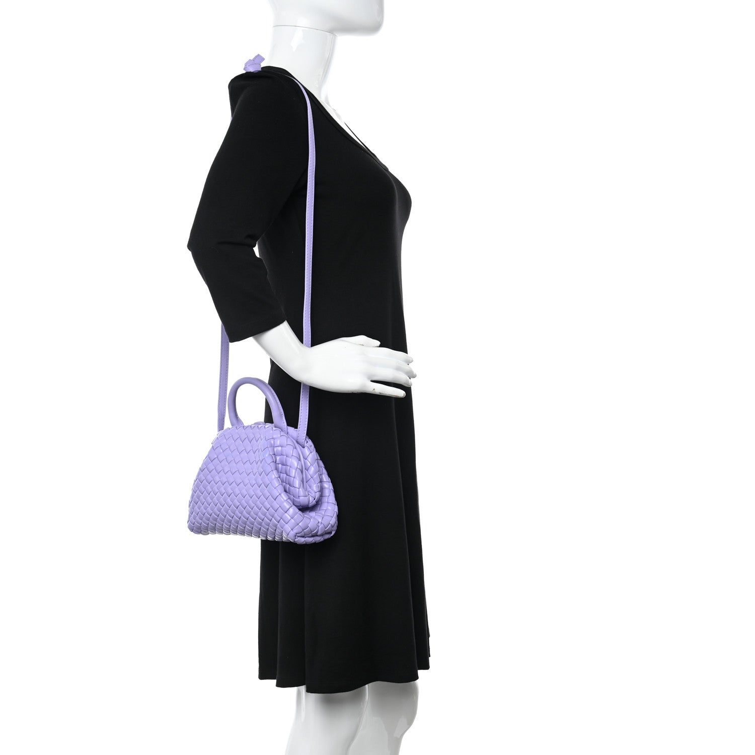 Bottega Veneta Nappa Intreccio Mini Padded Handle Bag Wisteria 2 of 10