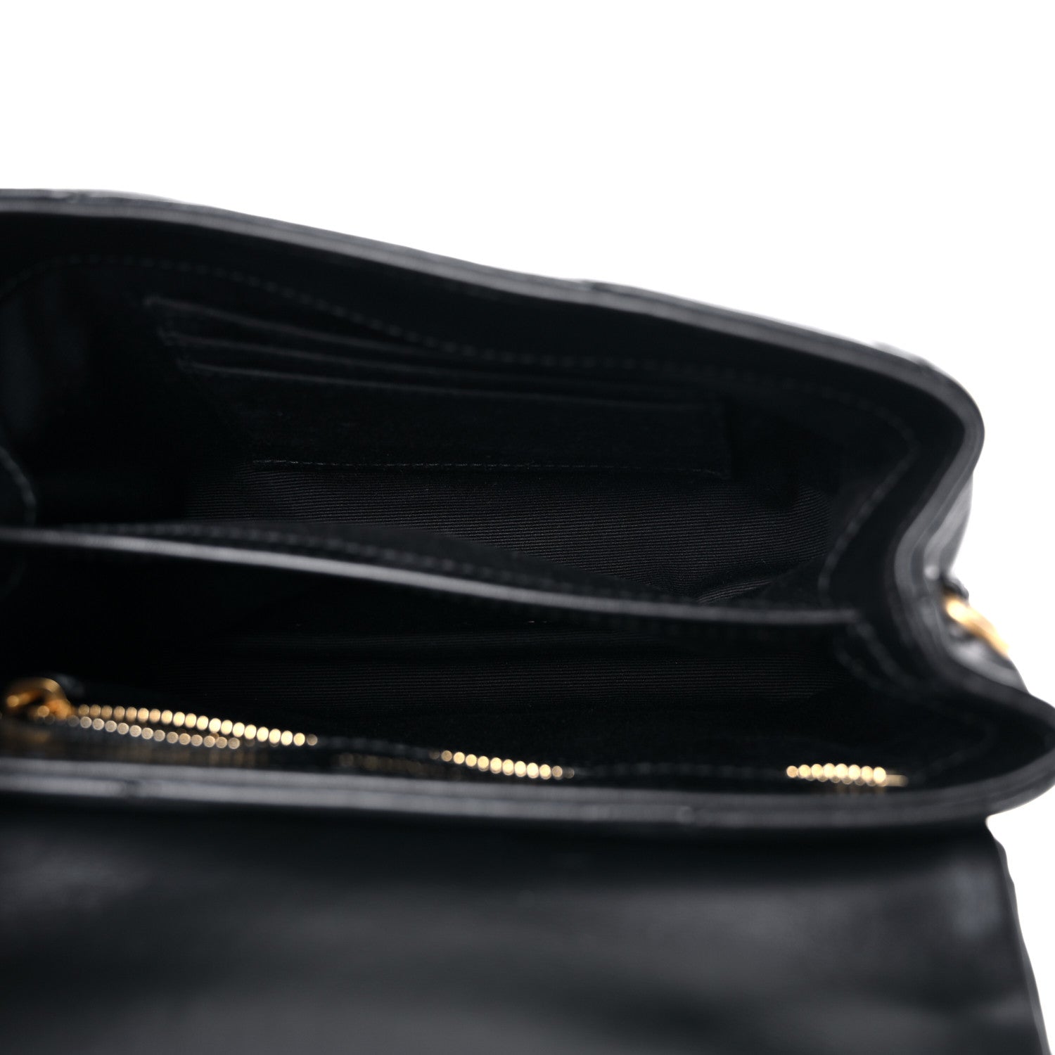 Saint Laurent Calfskin Y Quilted Monogram Toy Loulou Crossbody Bag Black 5 of 13