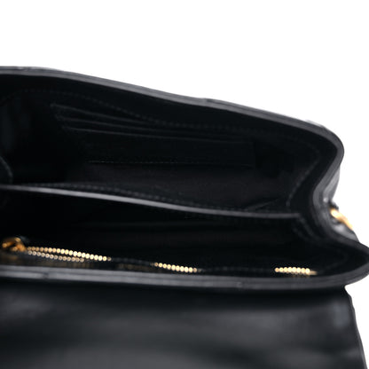 Saint Laurent Calfskin Y Quilted Monogram Toy Loulou Crossbody Bag Black 5 of 13