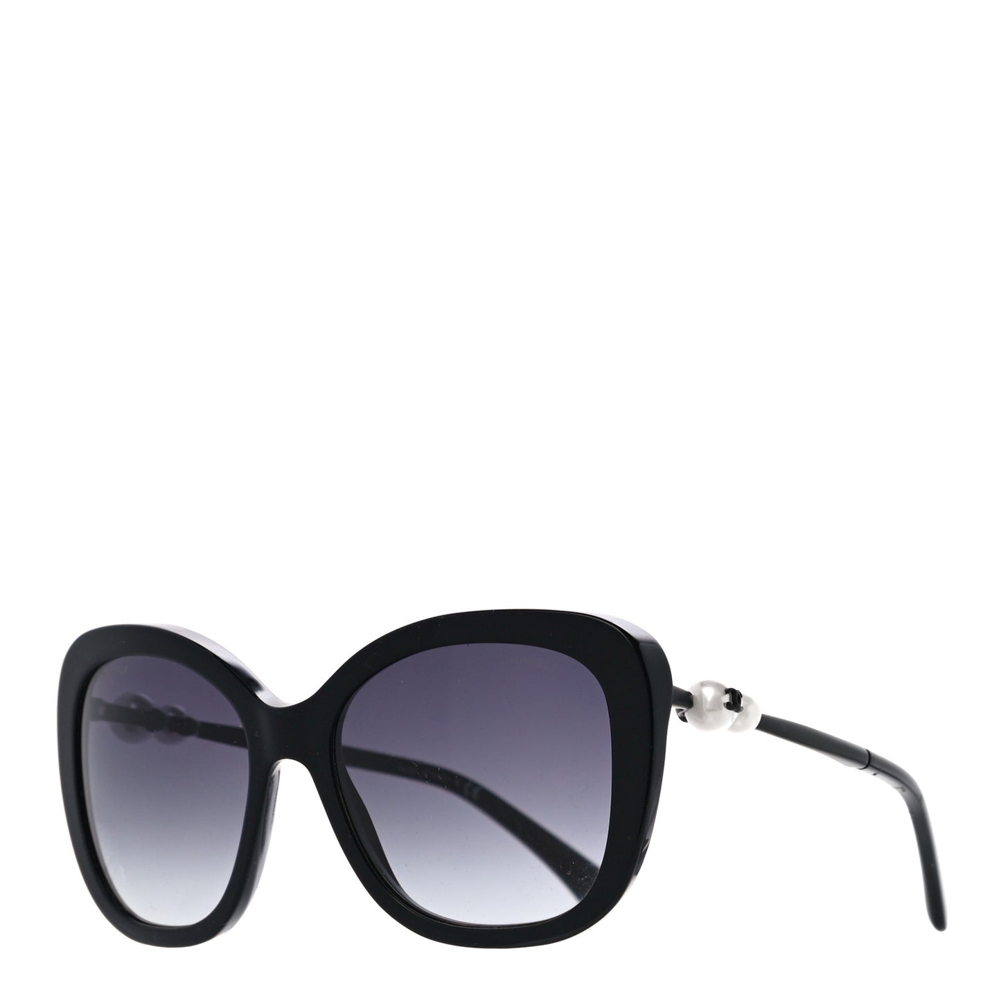 Acetate Butterfly Winter Pearl Sunglasses 5339-H Black