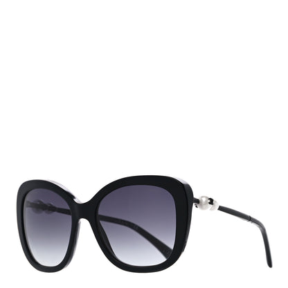 Chanel Acetate Butterfly Winter Pearl Sunglasses 5339-H Black 1 of 6