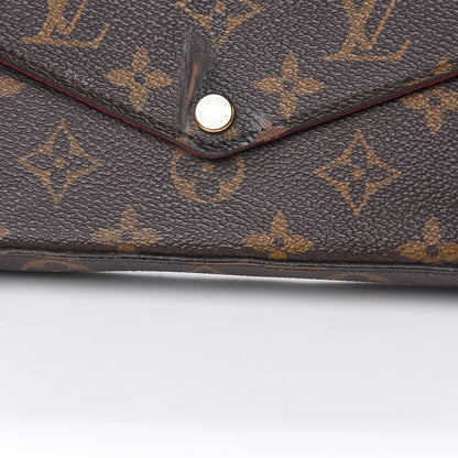 Louis Vuitton Monogram Pochette Felicie Chain Wallet Fuchsia 13 of 15