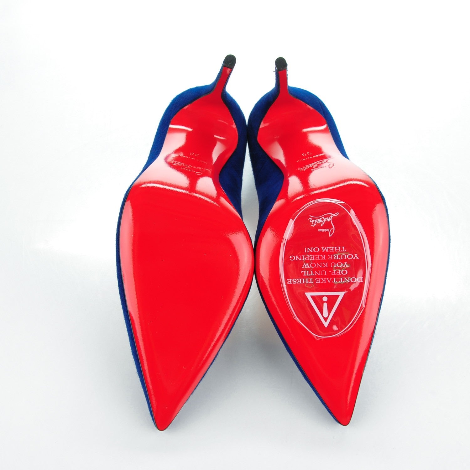 Christian Louboutin Suede So Kate 120 Pumps 38 Navy 5 of 8