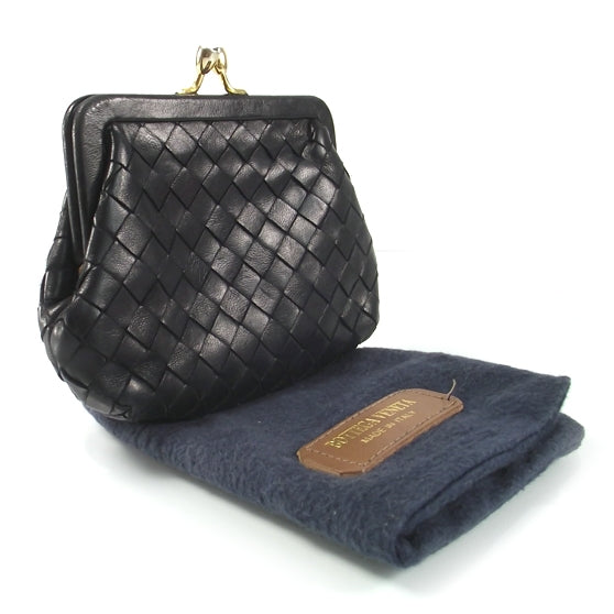 Bottega Veneta Leather Kiss Lock Coin Purse 3 of 4