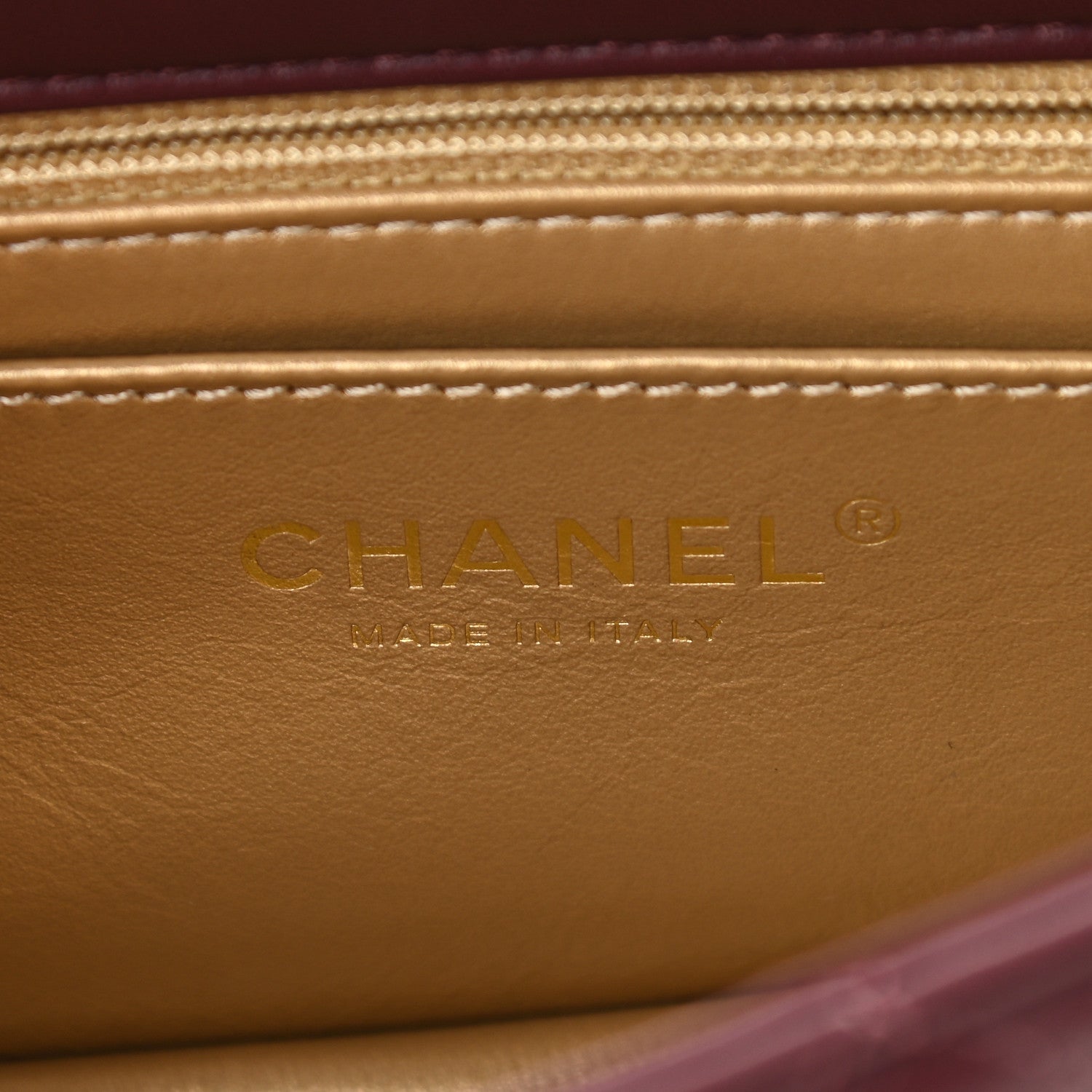 Chanel Lambskin Quilted Mini Rectangular Pearl Crush Flap Burgundy 6 of 9