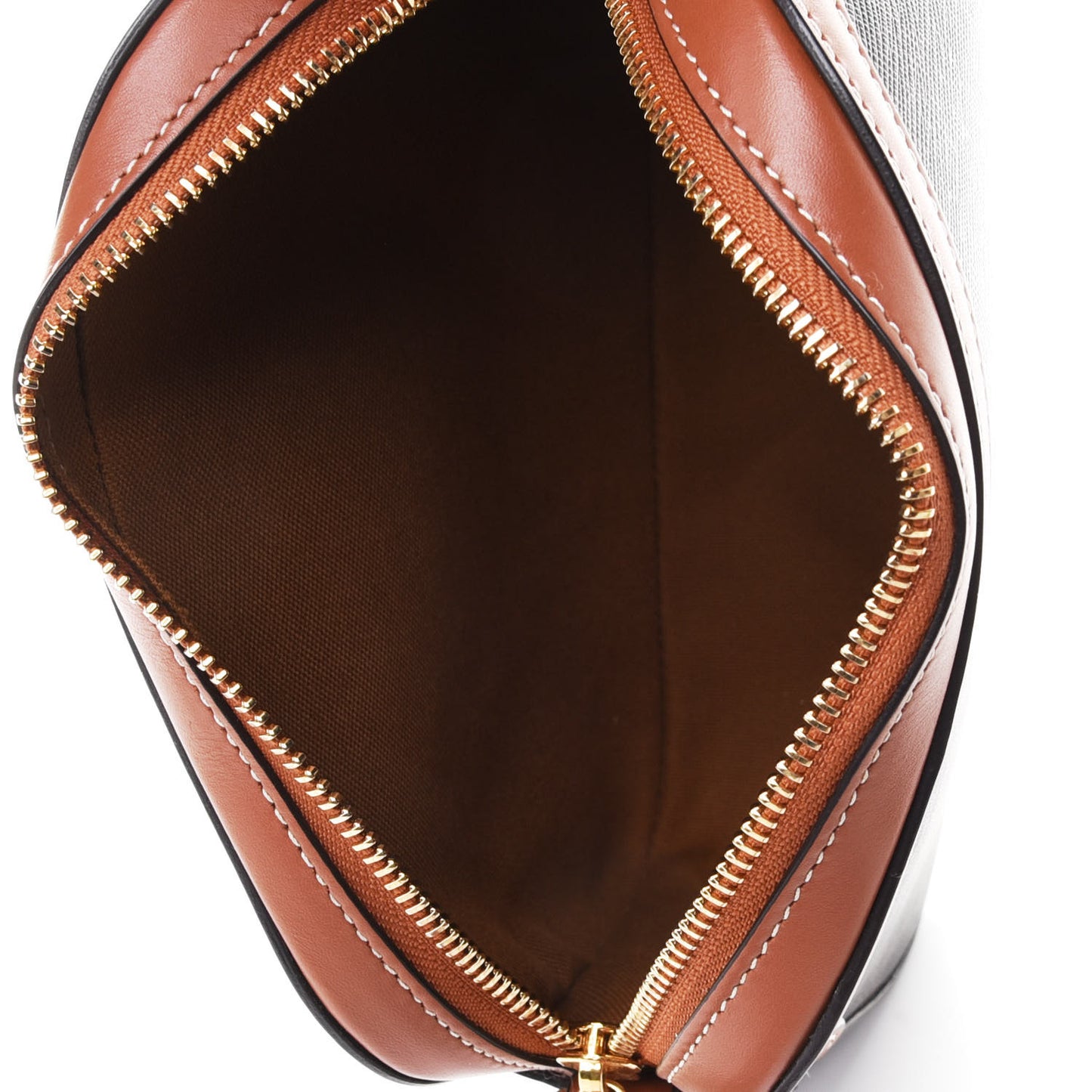 Triomphe Canvas Small Camera Bag Tan