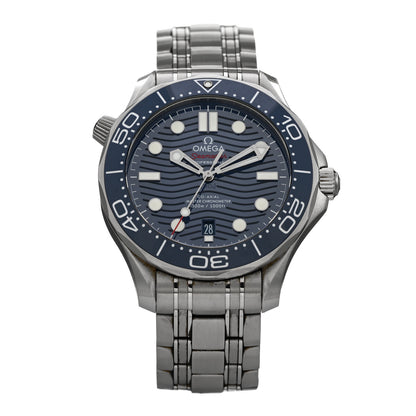 Omega Stainless Steel 42mm Seamaster Diver 300M Automatic Watch Blue 210.30.42.20.03.001 1 of 5