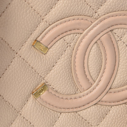 Chanel Caviar Quilted Medium CC Filigree Vanity Case Beige 8 of 11