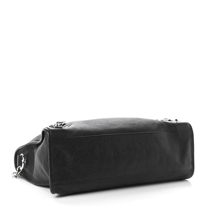 Balenciaga Chevre Silver Metallic Edge Hardware City Black 3 of 9