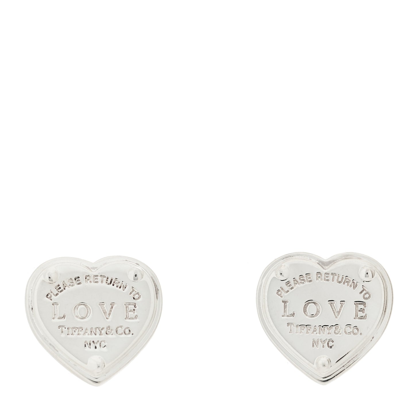 Sterling Silver Return to Tiffany Love Heart Earrings