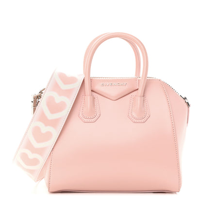 Givenchy Box Calfskin Mini Heart Antigona Top Handle Bag Blush Pink 1 of 17
