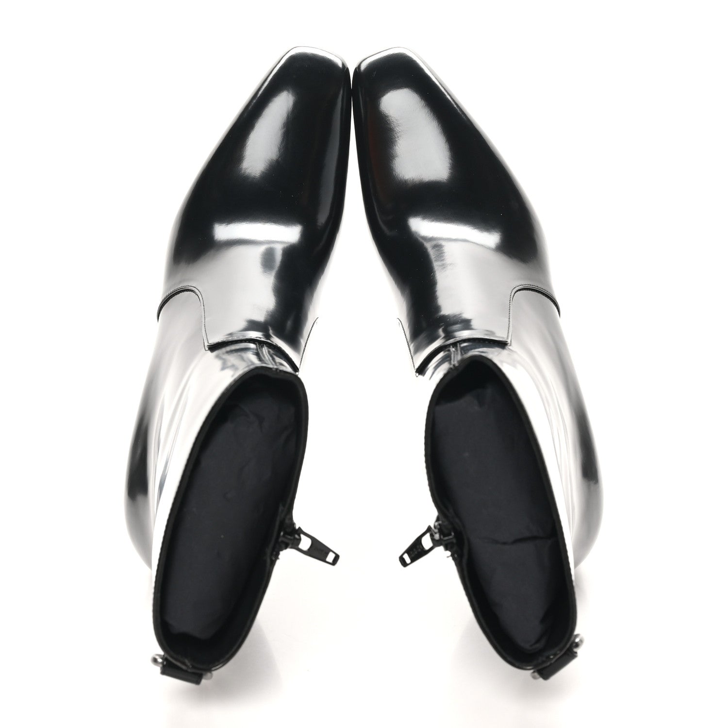 Saint Laurent Vitello Marilyn Betty 70 Ankle Zip Boots 38.5 Black 2 of 8