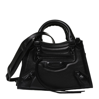 Balenciaga Cake Calfskin Tonal Hardware Mini Neo Classic City Black 1 of 12