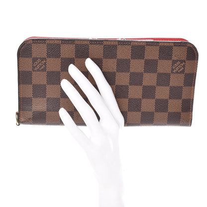 Louis Vuitton Damier Ebene Insolite Wallet Red 2 of 9