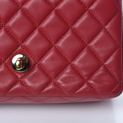 Chanel Lambskin Quilted Mini Rectangular Flap Red 17 of 17