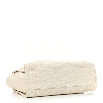 Chanel Canvas Large Deauville Tote Light Beige 4 of 10