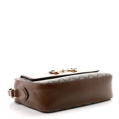 Gucci GG Supreme Monogram Small Horsebit 1955 Shoulder Bag Beige Brown Sugar 4 of 10