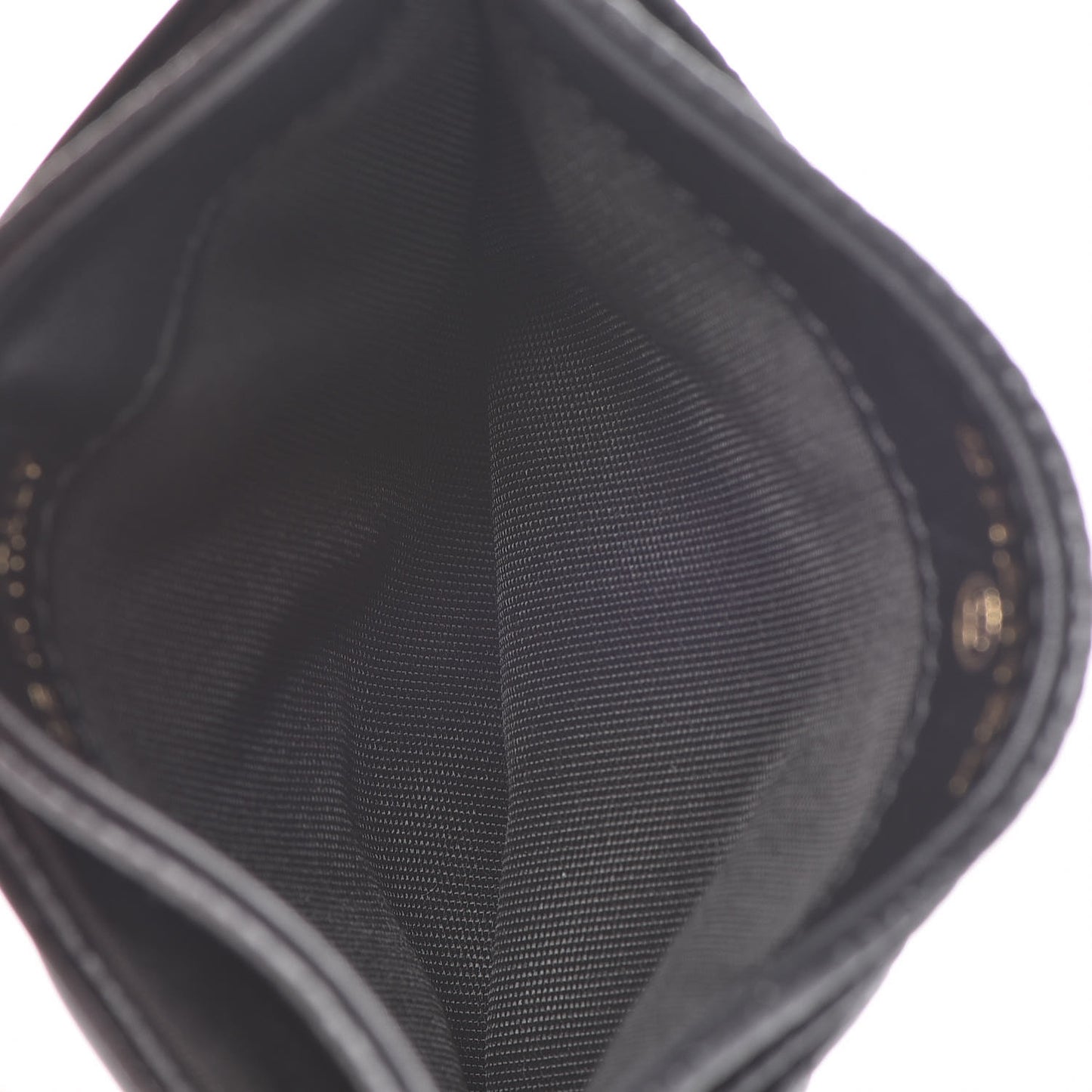 Caviar Quilted Filigree Card Holder Black