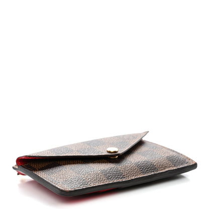 Louis Vuitton Damier Ebene Recto Verso Card Holder Red 4 of 7