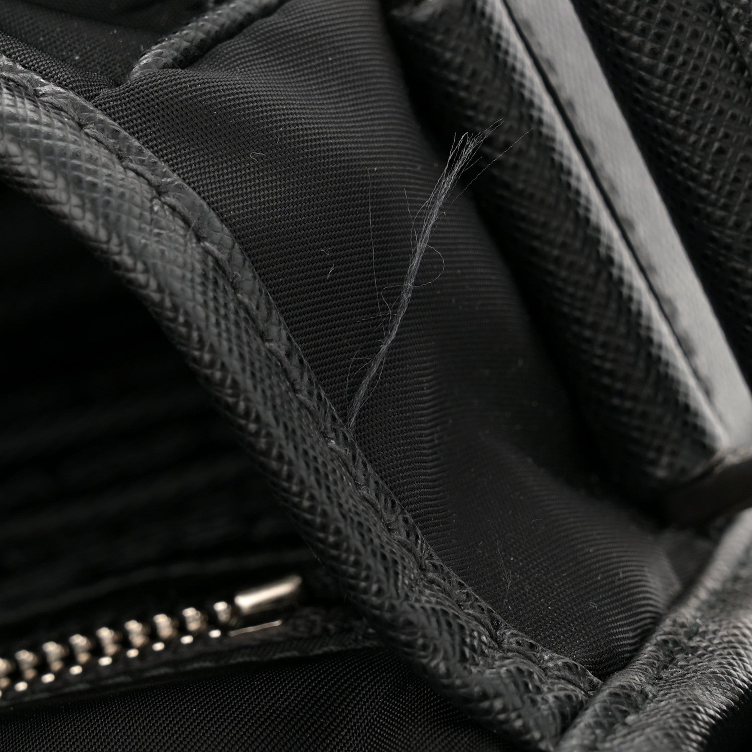 Prada Re-Nylon Saffiano Pocket Double Snap Buckle Shoulder Bag Black 13 of 14