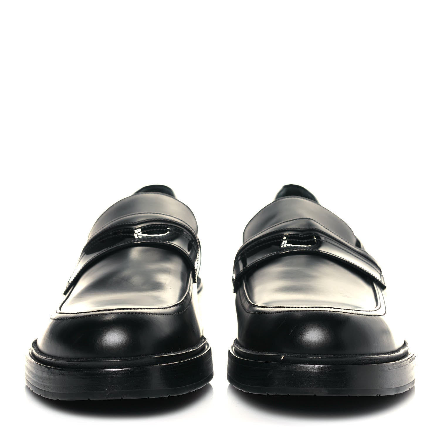 Jimmy Choo Calfskin Patent Mens Darblay Loafers 45 Black 2 of 9