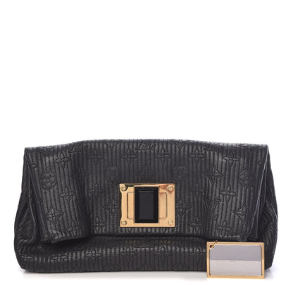 Louis Vuitton Calfskin Quilted Monogram Altair Clutch Black 1 of 10