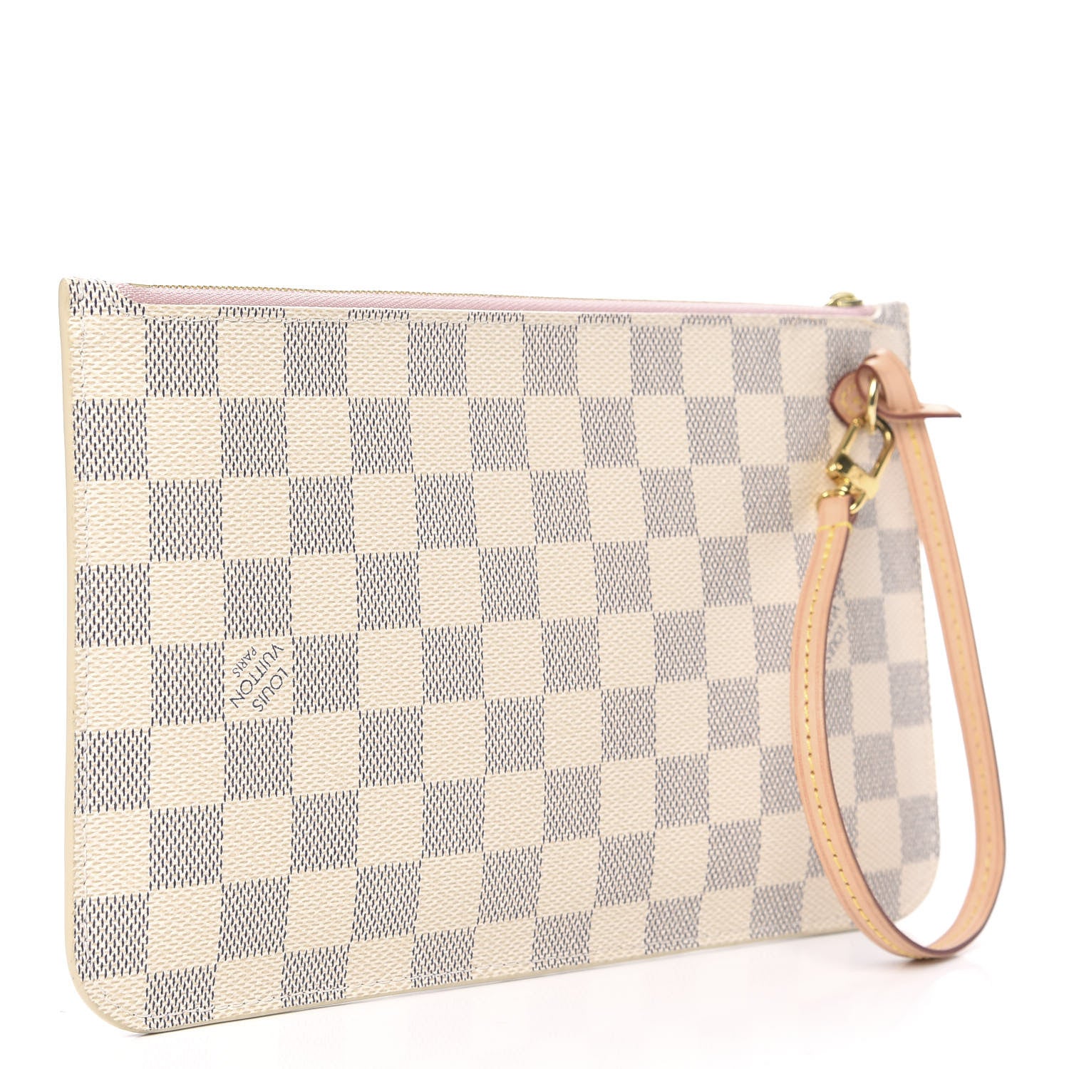 Louis Vuitton Damier Azur Neverfull MM GM Pochette Rose Ballerine 3 of 9