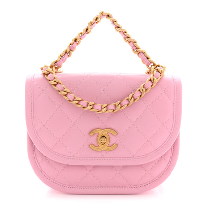 Chanel Calfskin Quilted Small Messenger Flap Light Pink 1 of 11