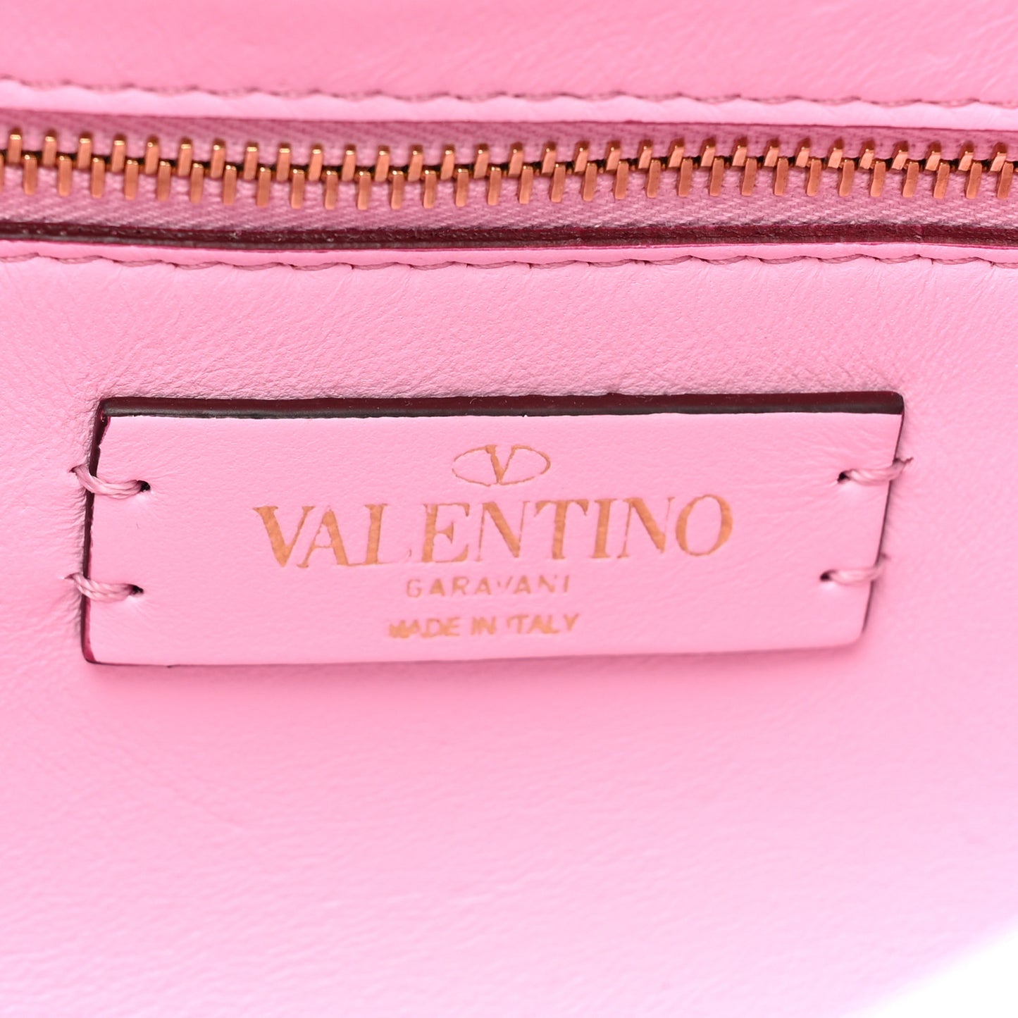 Nappa Medium Roman Stud Shoulder Bag Pink Borealis
