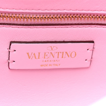 Valentino Garavani Nappa Medium Roman Stud Shoulder Bag Pink Borealis 6 of 8