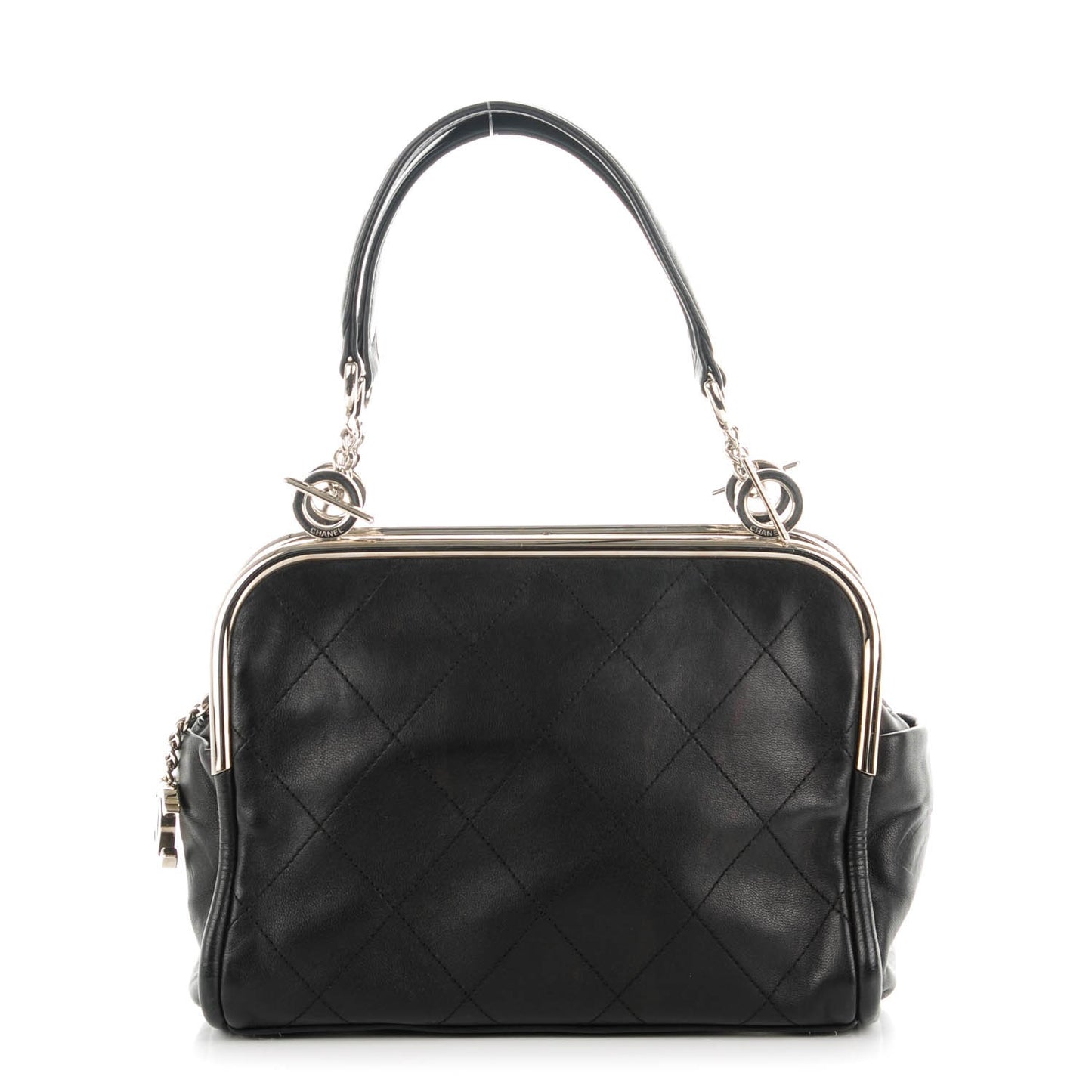 Lambskin Ultimate Soft Frame Bag Black