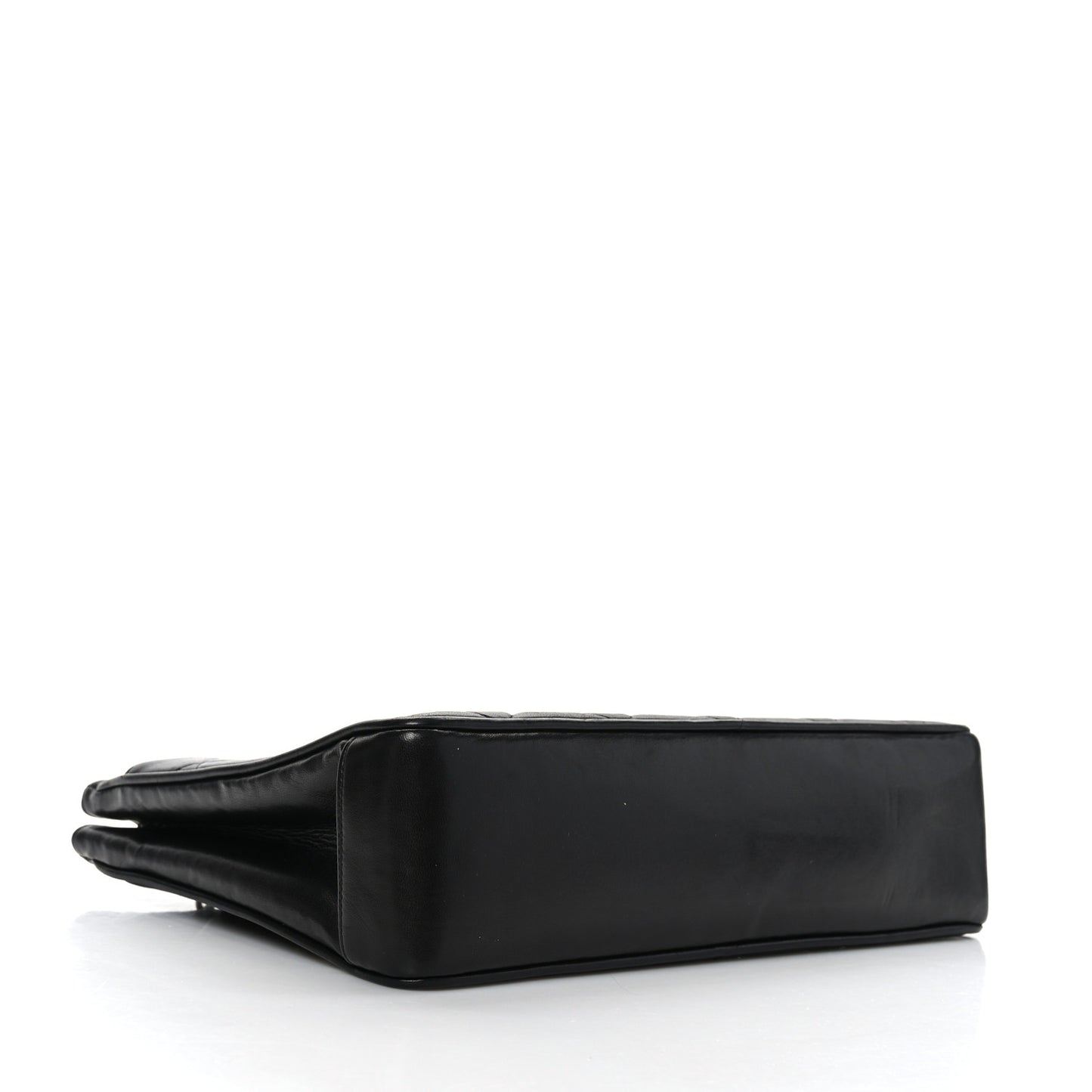 Lambskin Quilted CC Shoulder Bag Black