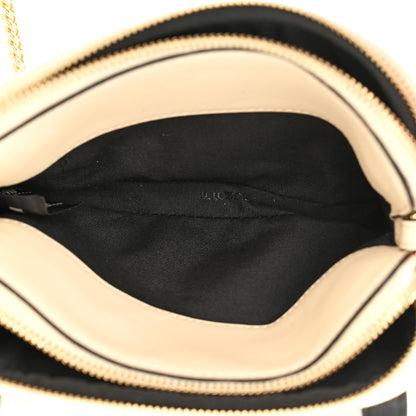 Fendi Vitello Grace Matte Bi-Color Easy Baguette Uovo Black 6 of 13