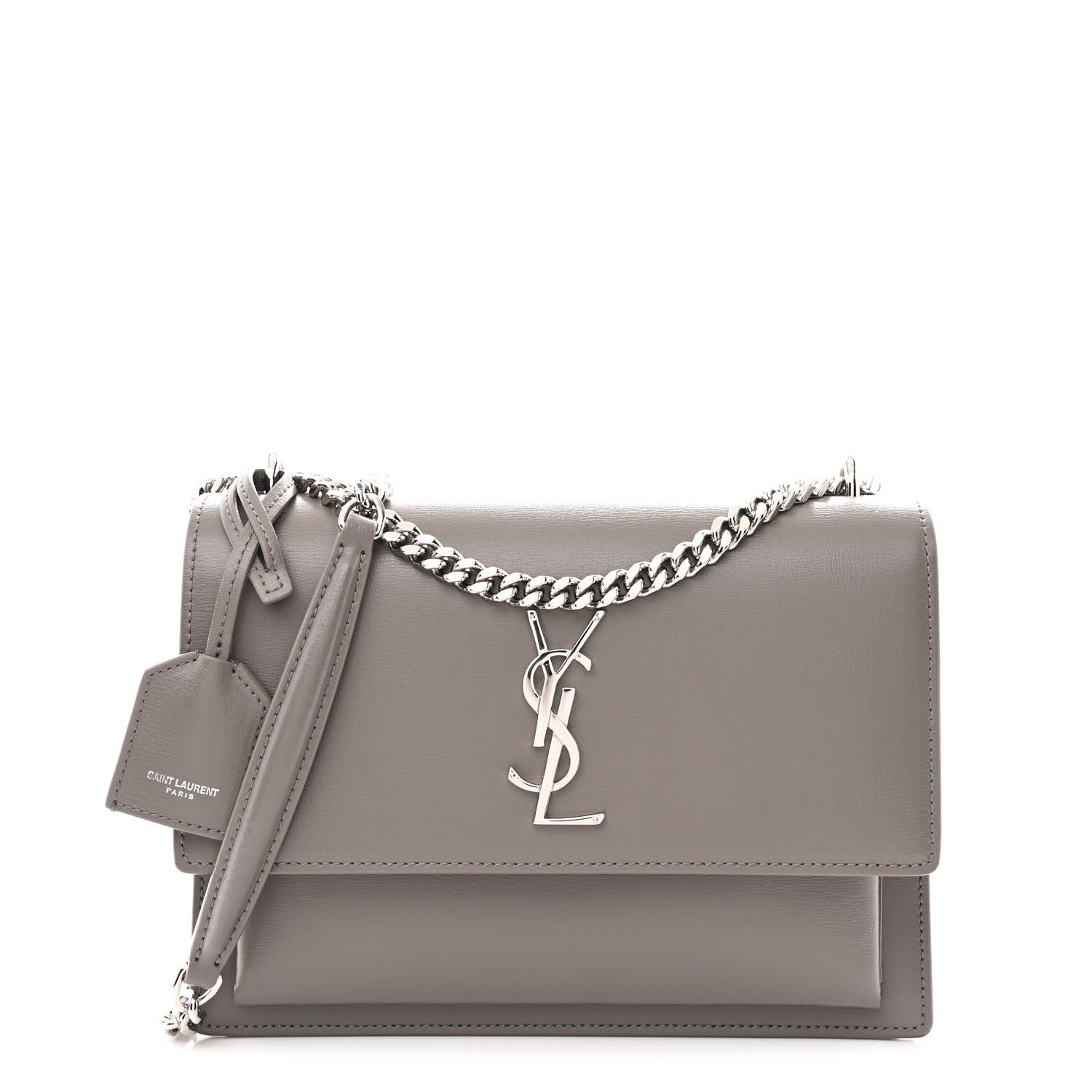Saint Laurent Calfskin Medium Monogram Sunset Fog 1 of 13