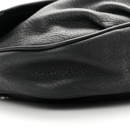 Fendi Vitello Flamingo Enamel Fendista Pouchette Crossbody Black 9 of 12