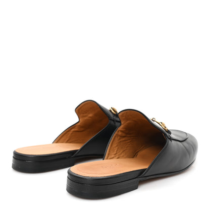 Gucci Calfskin Womens Princetown Slippers 37.5 Black 5 of 10