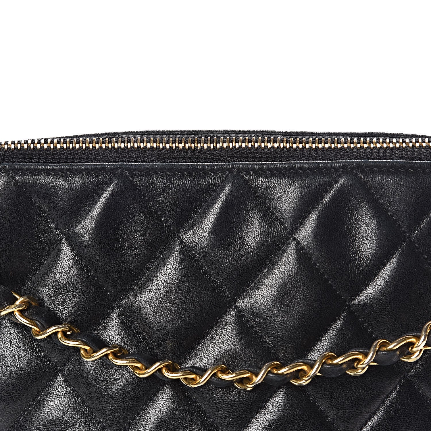 Chanel Lambskin Quilted Shoulder Bag Black 11 of 12