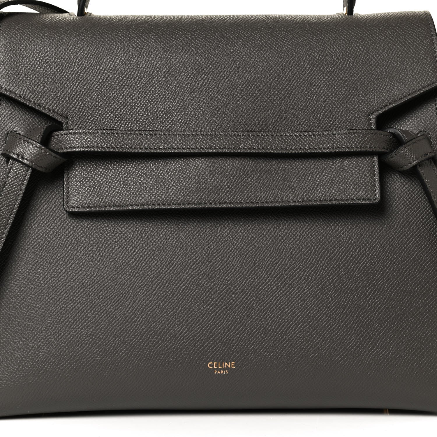 Celine Grained Calfskin Mini Belt Bag Grey 9 of 13