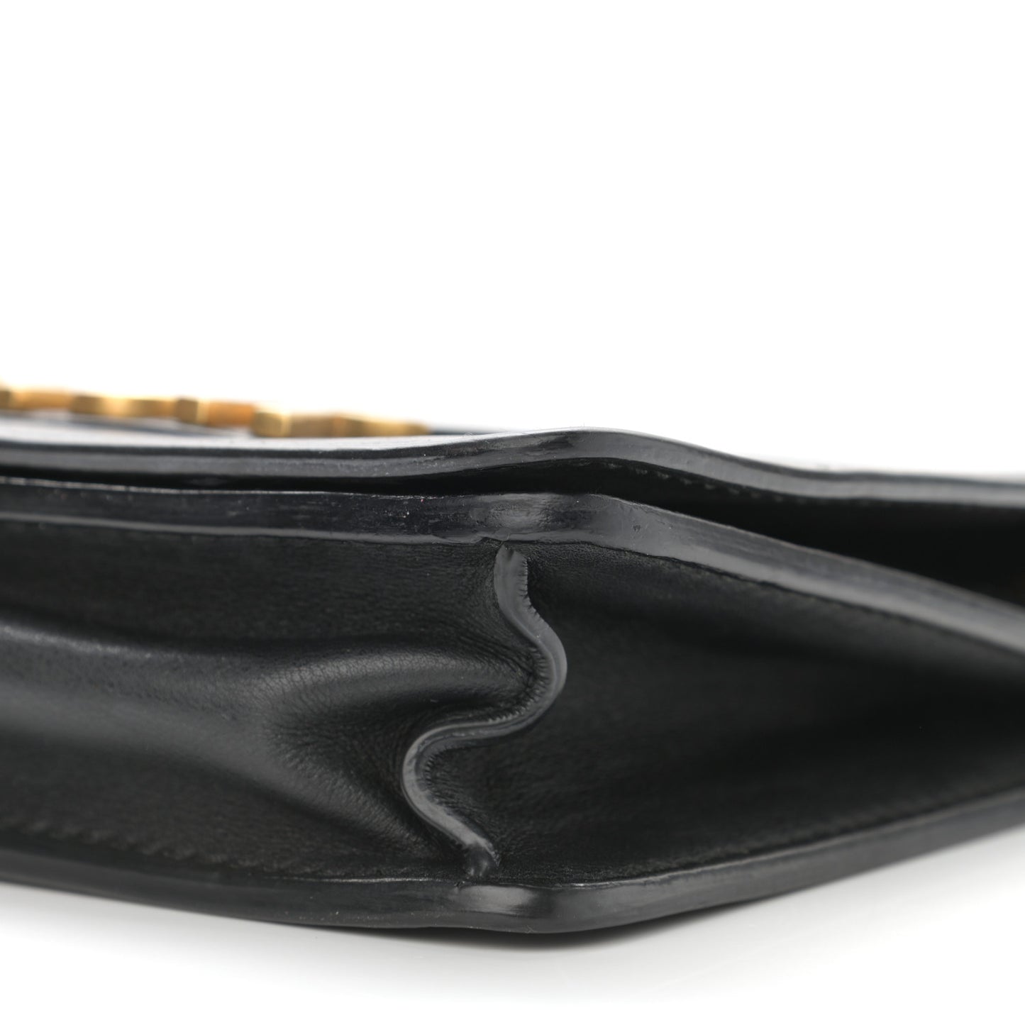 Calfskin J'Adior Chain Flap Bag Black