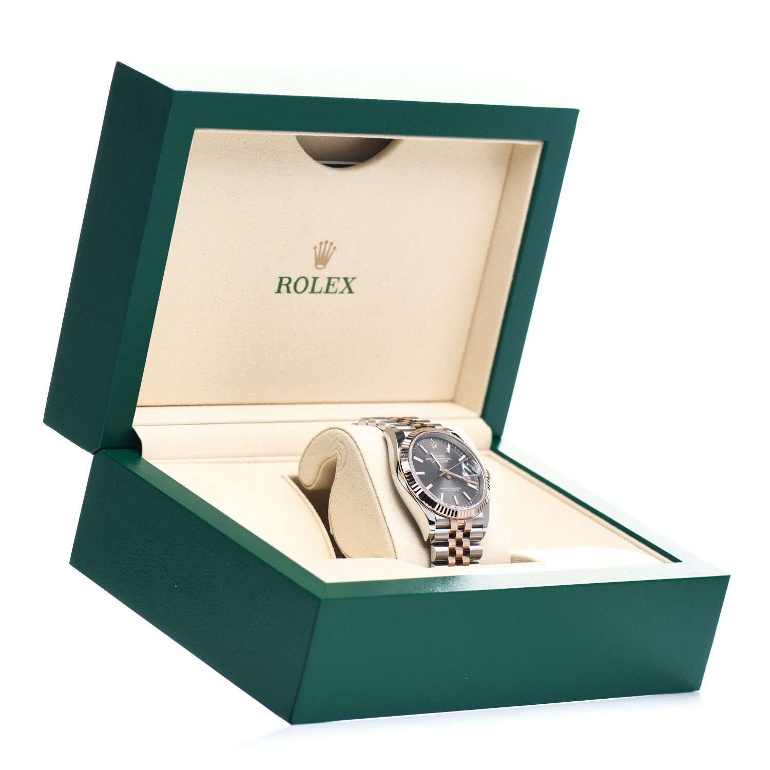 Rolex Stainless Steel 18K Everose Gold 36mm Oyster Perpetual Datejust Watch Slate 126231 5 of 5