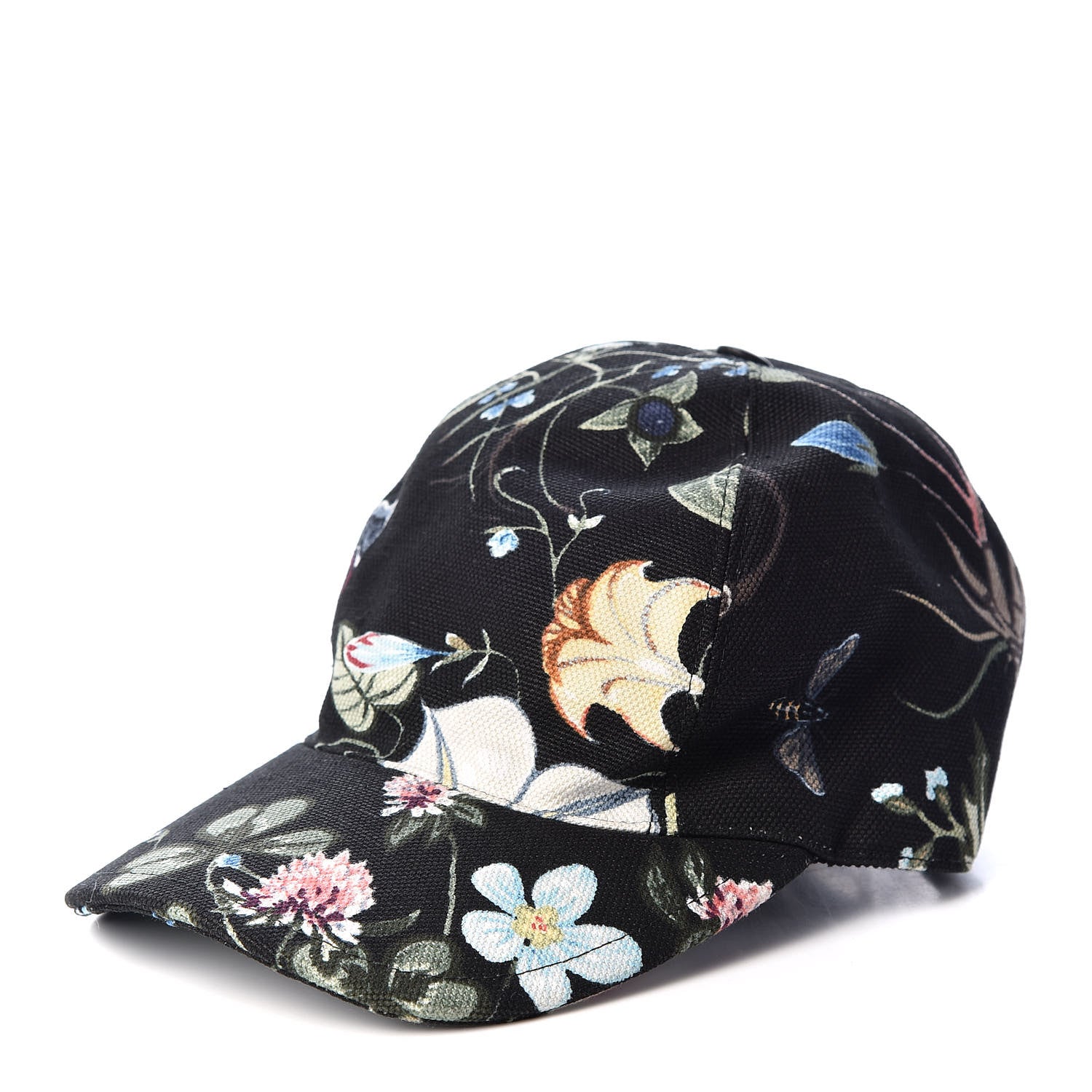 Gucci Canvas Flora Knight Baseball Hat S Black 1 of 7