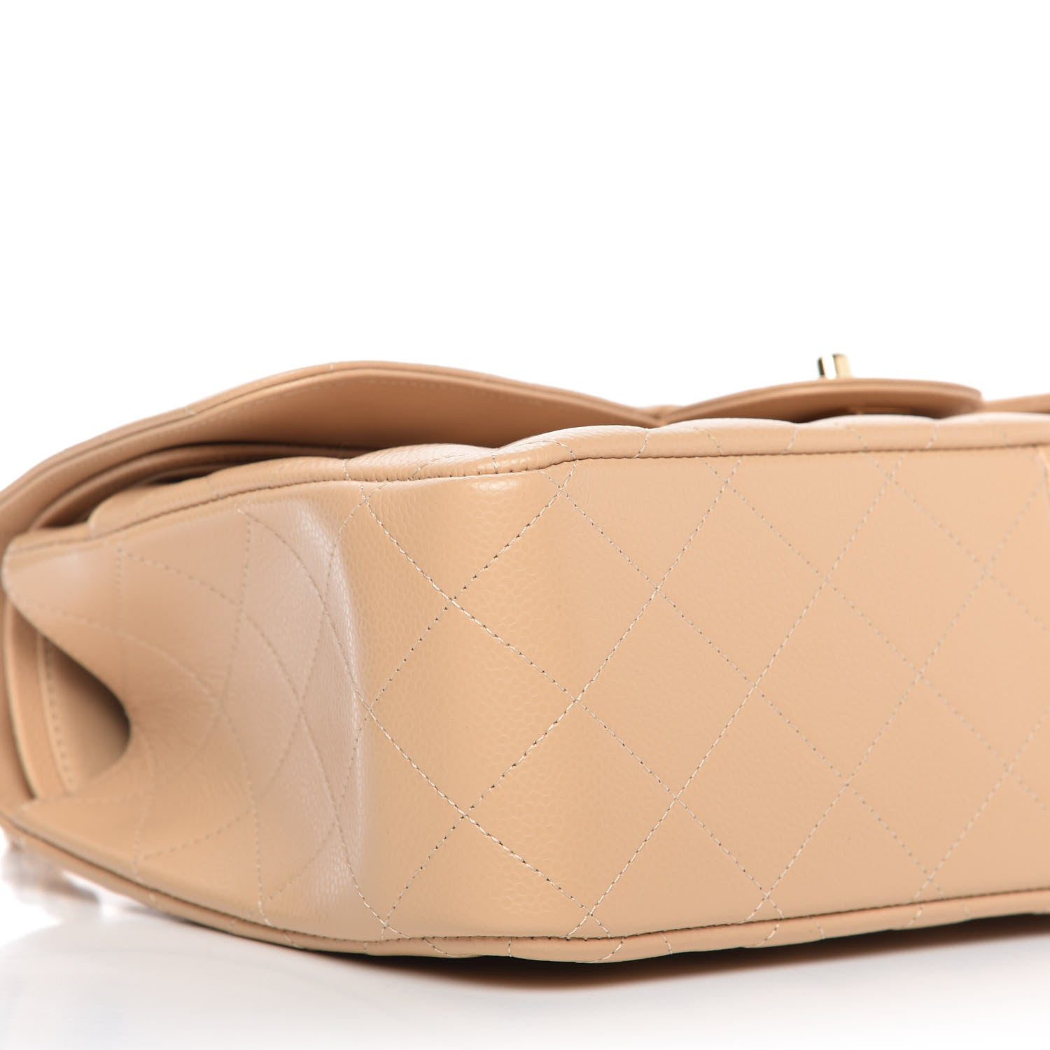 Chanel Caviar Quilted Jumbo Double Flap Beige Clair 6 of 10