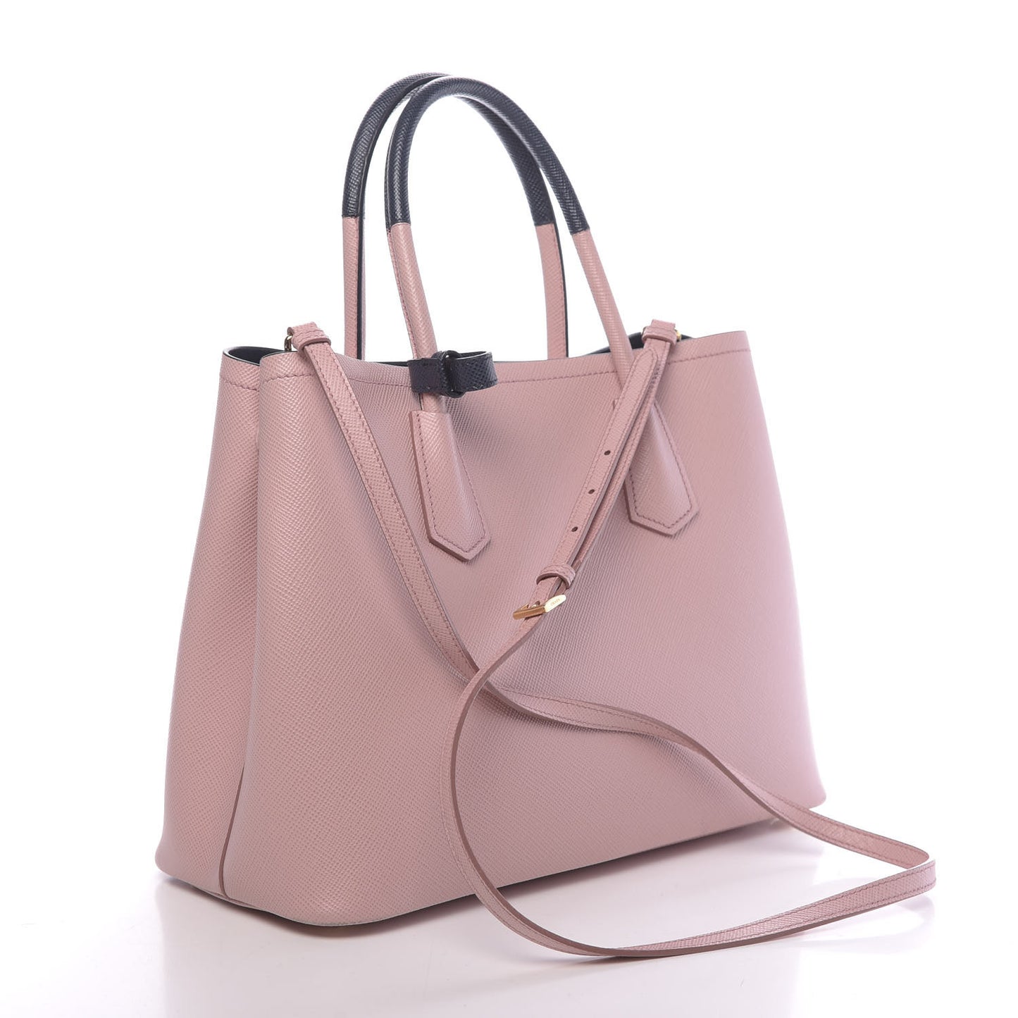 Saffiano Cuir Medium Bi-Color Double Bag Pesco Baltico