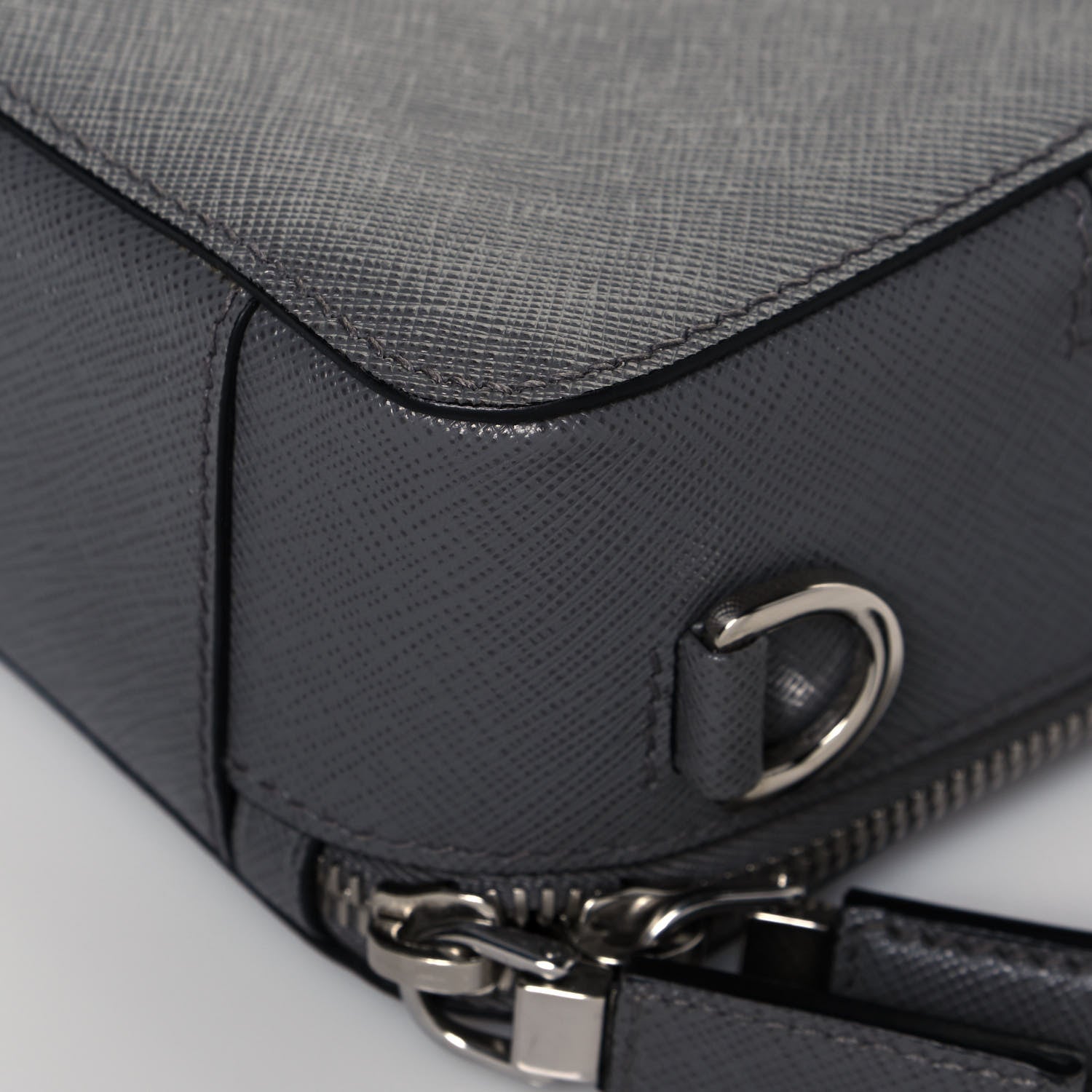 Prada Saffiano Travel Medium Brique Crossbody Bag Marmo 12 of 12