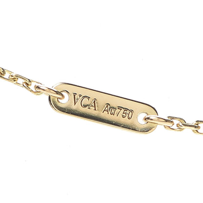 Van Cleef & Arpels 18K Yellow Gold Mother of Pearl Sweet Alhambra Pendant Necklace 6 of 7
