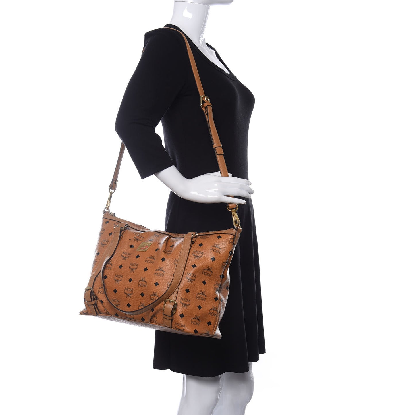 Visetos Medium Essentials Shopper Tote Cognac