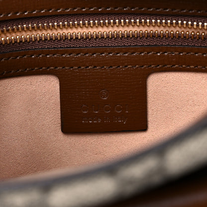 Gucci GG Supreme Monogram Small Horsebit 1955 Shoulder Bag Beige Brown Sugar 6 of 12