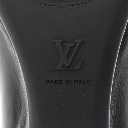 Louis Vuitton Calfskin Monogram Nylon Bow Ballerina Flats 37 Black 6 of 9