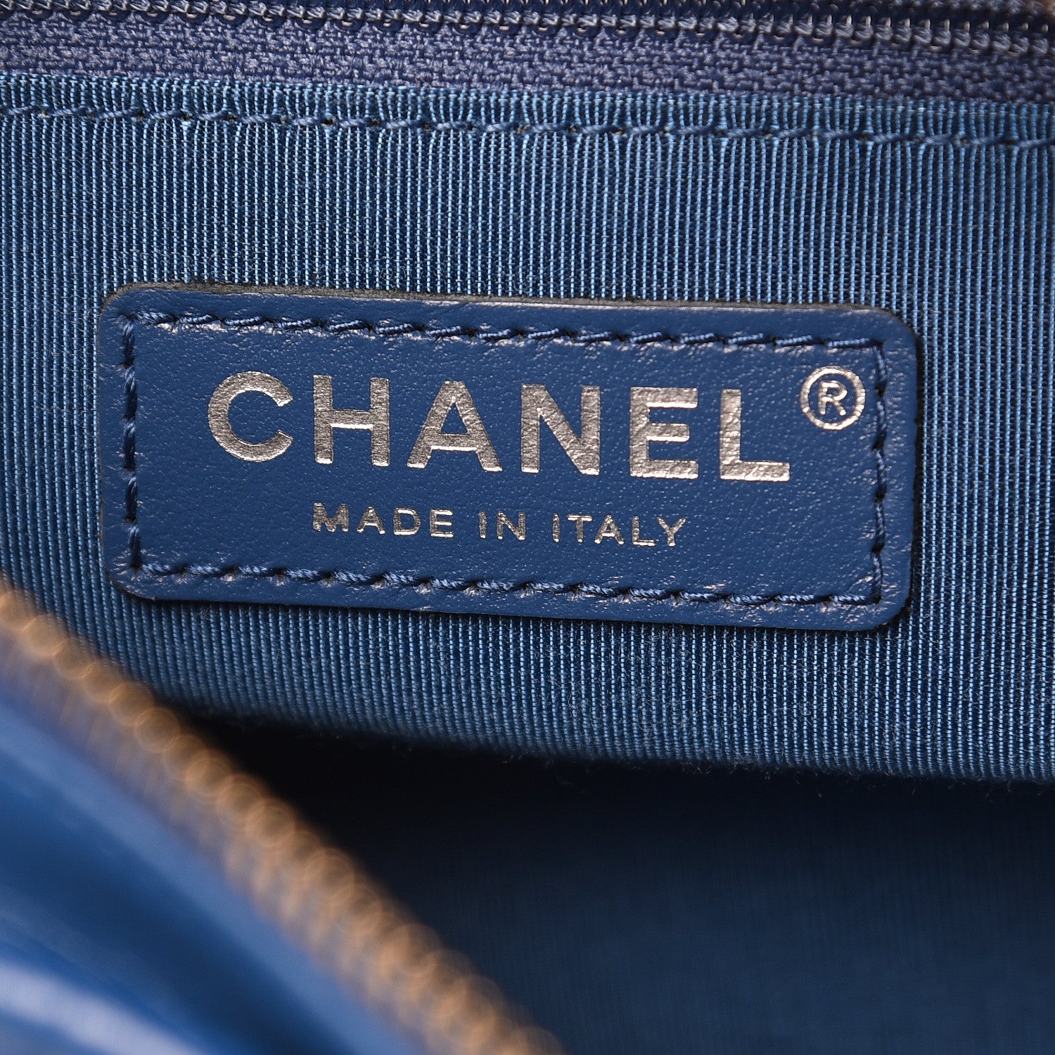 Chanel Aged Calfskin Quilted Small Gabrielle Hobo Blue 6 of 9